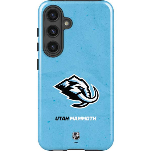 NHL Utah Mammoth Distressed Blue Galaxy S24 Impact Case